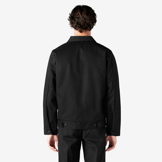 Dickies TJ15 Lined Eisenhower Jacket - Black - Back