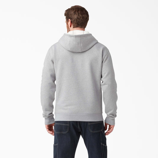 Dickies Wordmark Logo Hoodie - Heather Gray - Back