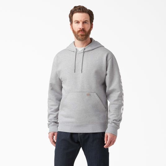 Dickies Wordmark Logo Hoodie - Heather Gray - Front