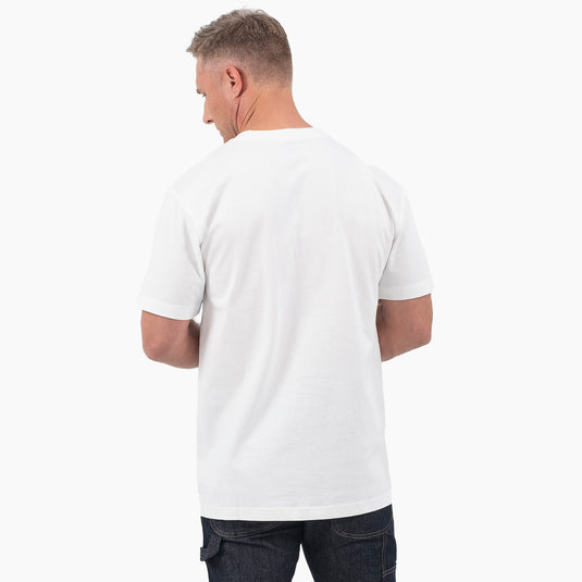 Dickies S/S Wordmark Logo Tee - White - Back