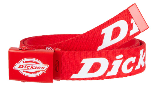 Dickies Canvas Logo Belt - Red