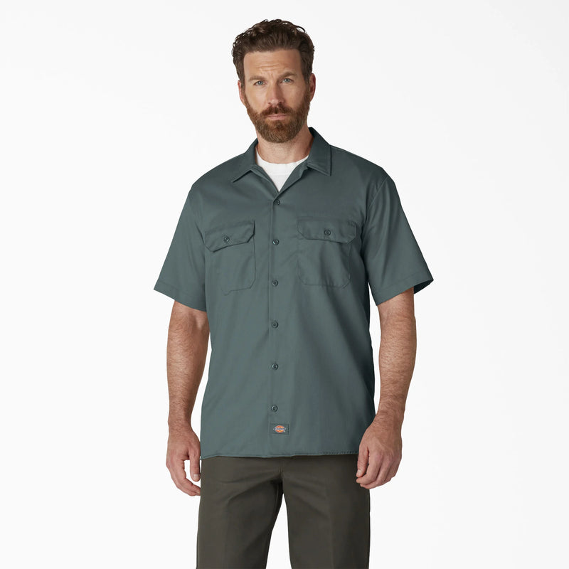 Load image into Gallery viewer, Dickies Original 1574 Short Sleeve Work Shirt - Lincoln Green LN
