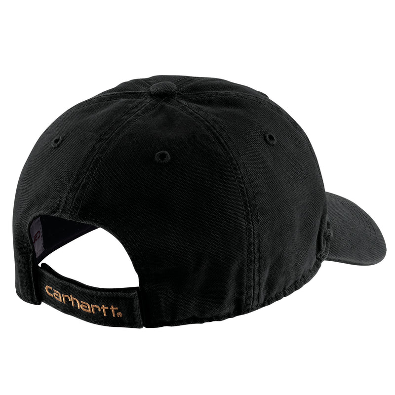 Load image into Gallery viewer, Carhartt AH0289 Odessa Canvas Cap Black - back of cap
