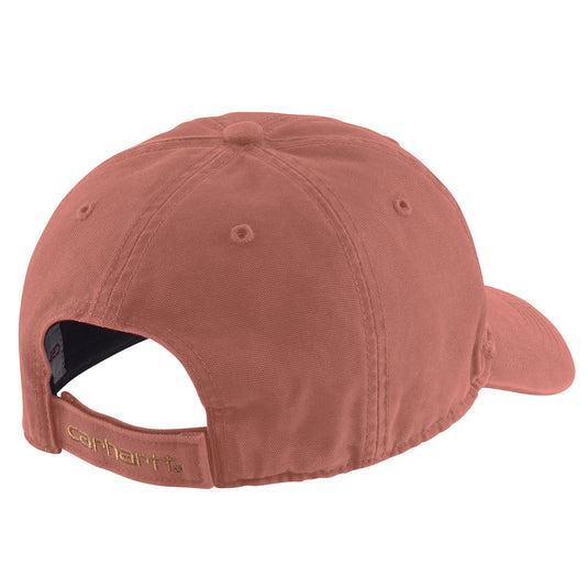 Carhartt AH0289 Odessa Canvas Cap Terracotta back of cap