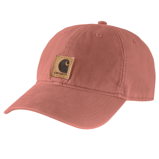 Carhartt AH0289 Odessa Canvas Cap Terracotta front of cap