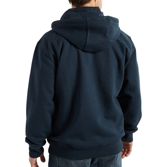 Carhartt Rain Defender® Loose Fit Heavyweight Quarter Zip Hoodie - Navy - Back
