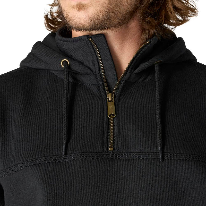 Load image into Gallery viewer, Carhartt TS0617 Paxton Quarter Zip Hoodie - Black - Quarter Zip
