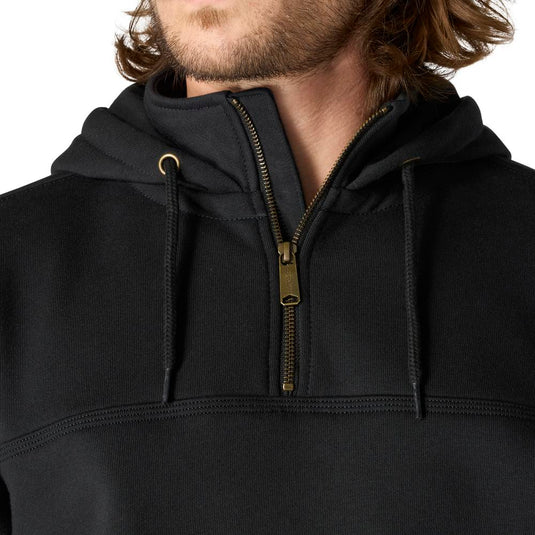 Carhartt TS0617 Paxton Quarter Zip Hoodie - Black - Quarter Zip