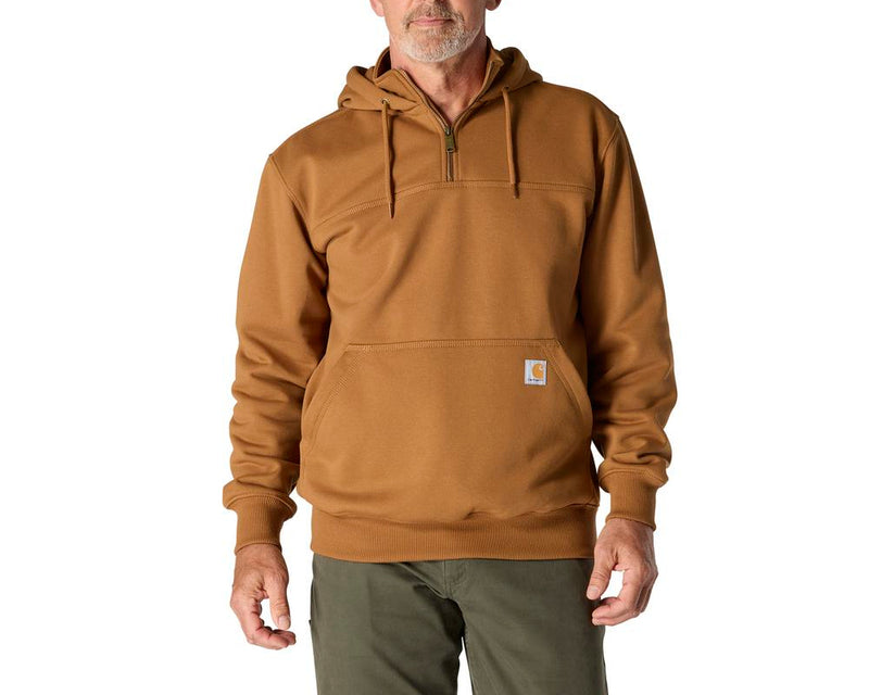 Load image into Gallery viewer, Carhartt TS0617 Paxton Quarter Zip Hoodie - Carhartt Brown - Front
