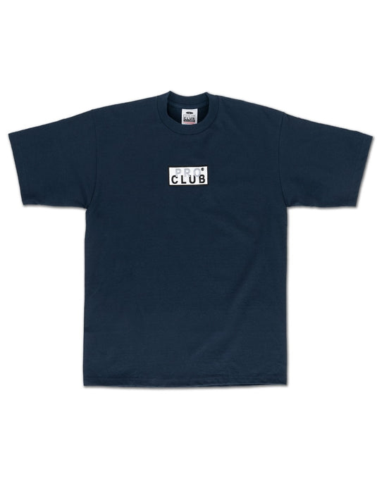Pro Club S/S Embroidered Box Tee - Navy