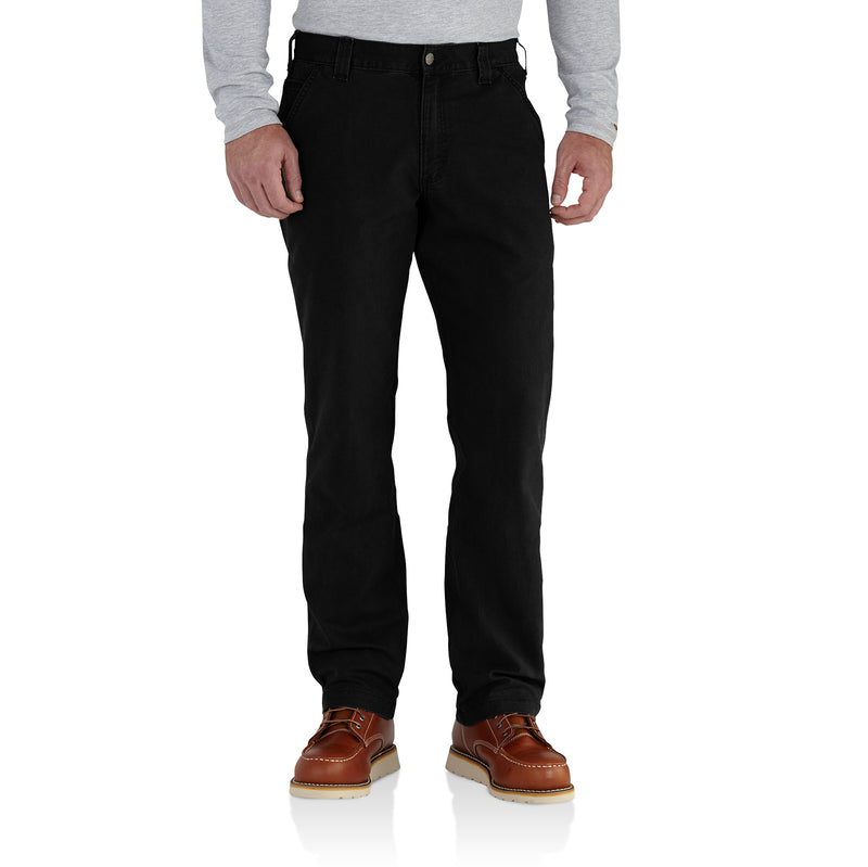 Load image into Gallery viewer, Carhartt Rugged Flex® Rigby Relaxed Fit Canvas Work Pants Black
