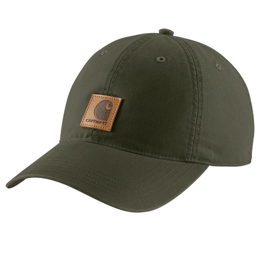 Carhartt AH0289 Odessa Canvas Cap Army Green - Front