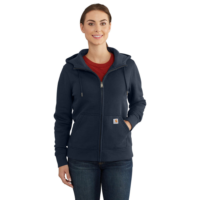 Women's Carhartt Relaxed Fit Midweight Full-Zip Sweatshirt - Navy