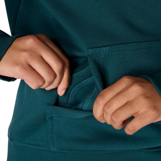 Carhartt W TS2791 Sleeve Logo Hoodie - Greenstone - Pocket