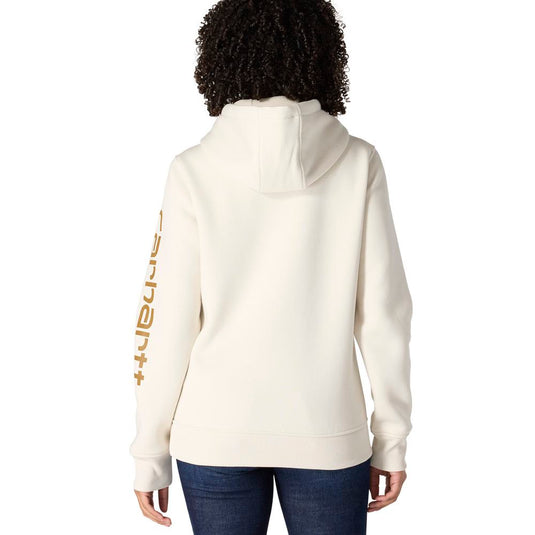 Carhartt W TS2791 Sleeve Logo Hoodie - Malt - Back