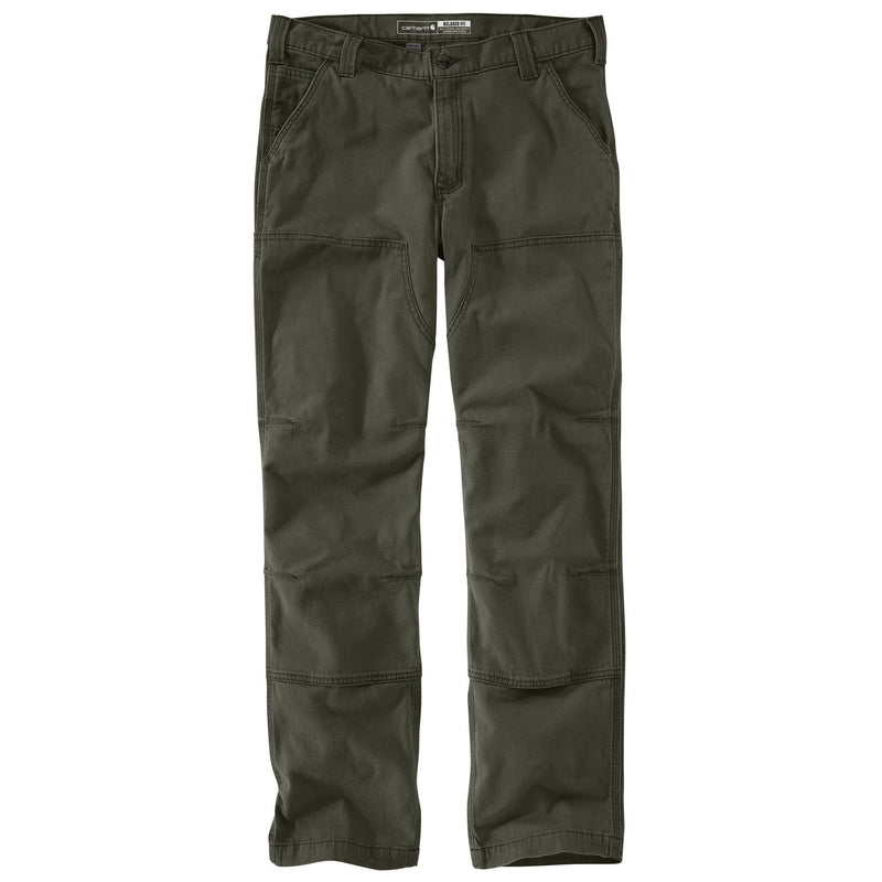 Load image into Gallery viewer, Carhartt Rugged Flex® Rigby Relaxed Fit Canvas Double-Front Utility Work Pants Moss - Flat Front
