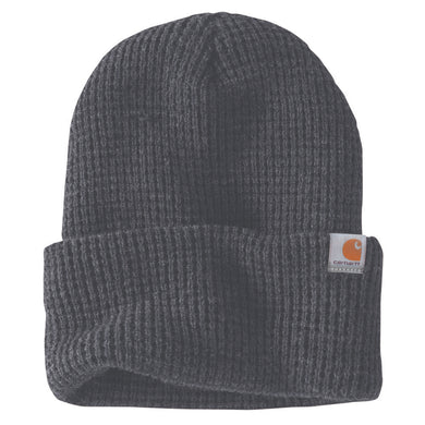 Carhartt Woodside Waffle Beanie - Coal Heather
