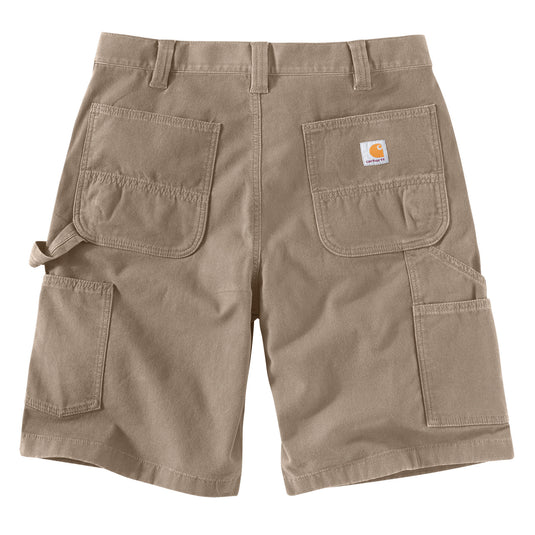 103652 Carhartt Rugged Flex Rigby Utility Shorts - Flat (Not on Model) Back in TAN color