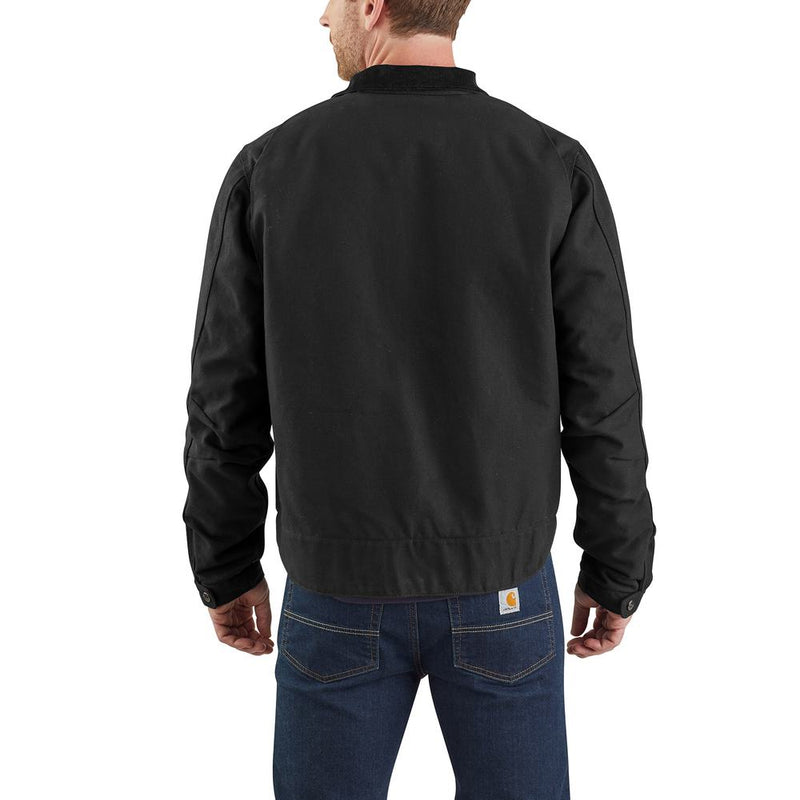 Load image into Gallery viewer, Carhartt Duck Detroit Jacket - Black - Back
