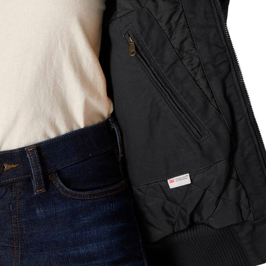 Carhartt W J130 Duck Active Jacket - Black - Inside Pocket