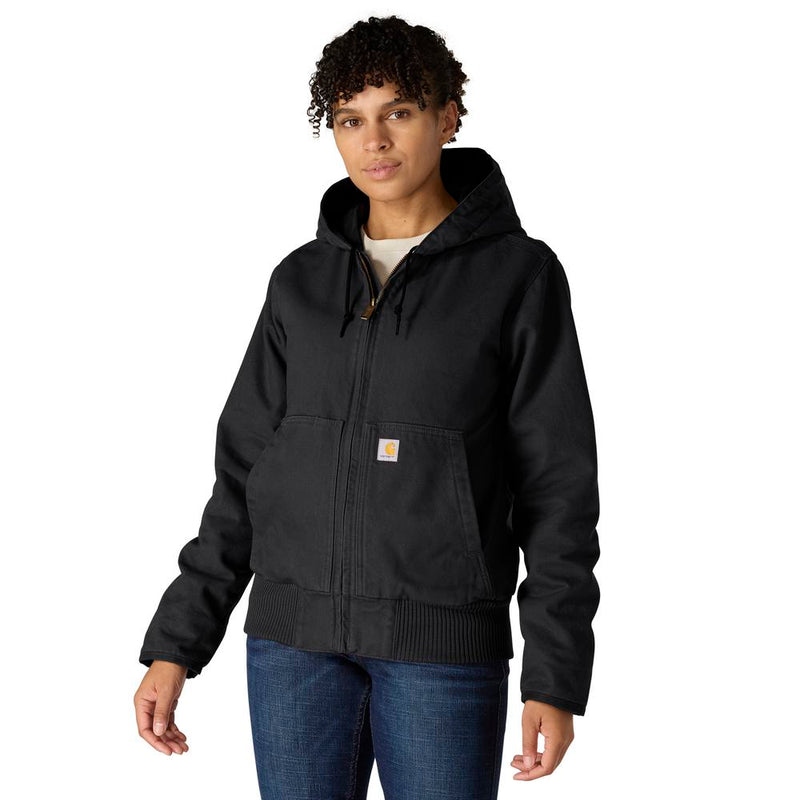 Load image into Gallery viewer, Carhartt W J130 Duck Active Jacket - Black - Front
