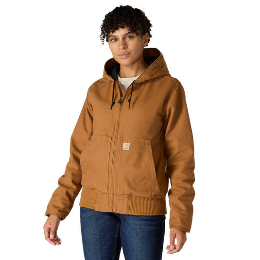 Carhartt W J130 Duck Active Jacket - Carhartt Brown - Front