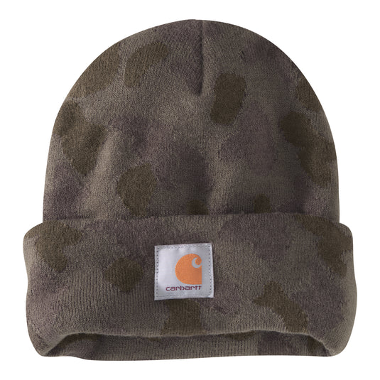 Carhartt AH4557 Camo Beanie - Tarmac Duck Camo