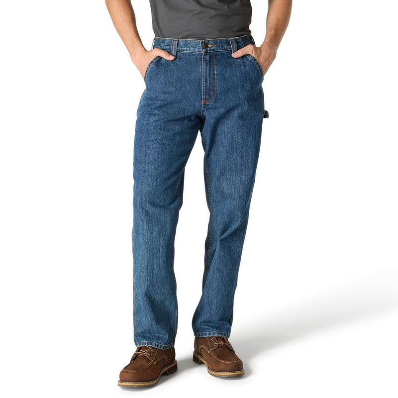 Load image into Gallery viewer, Carhartt BD4941 Loose Straight Denim Dungaree - Canal - Front
