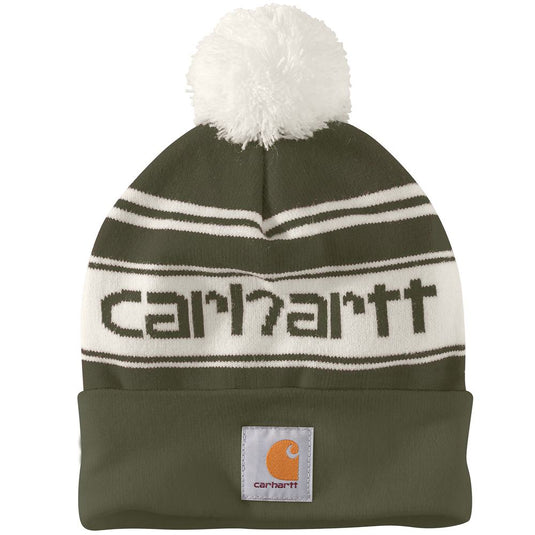 Carhartt Pom Cuffed Beanie - Arborvitae