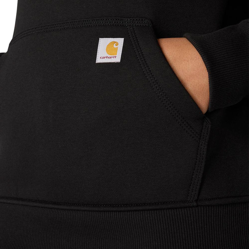 Load image into Gallery viewer, Carhartt W TS5295 Qtr Zip Sweatshirt - Black - Front Pocket
