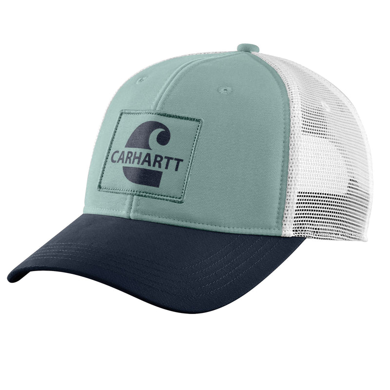 Load image into Gallery viewer, Carhartt Logo Mesh Cap - Blue Surf - Front
