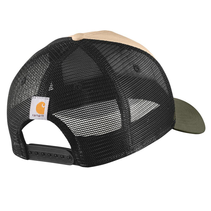 Load image into Gallery viewer, Carhartt AH5692 Graphic Logo Mesh Cap - White Truffle - Back
