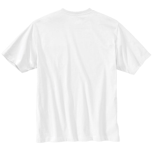 Back of the Carhartt TK5753 white tee that is Made in the USA.