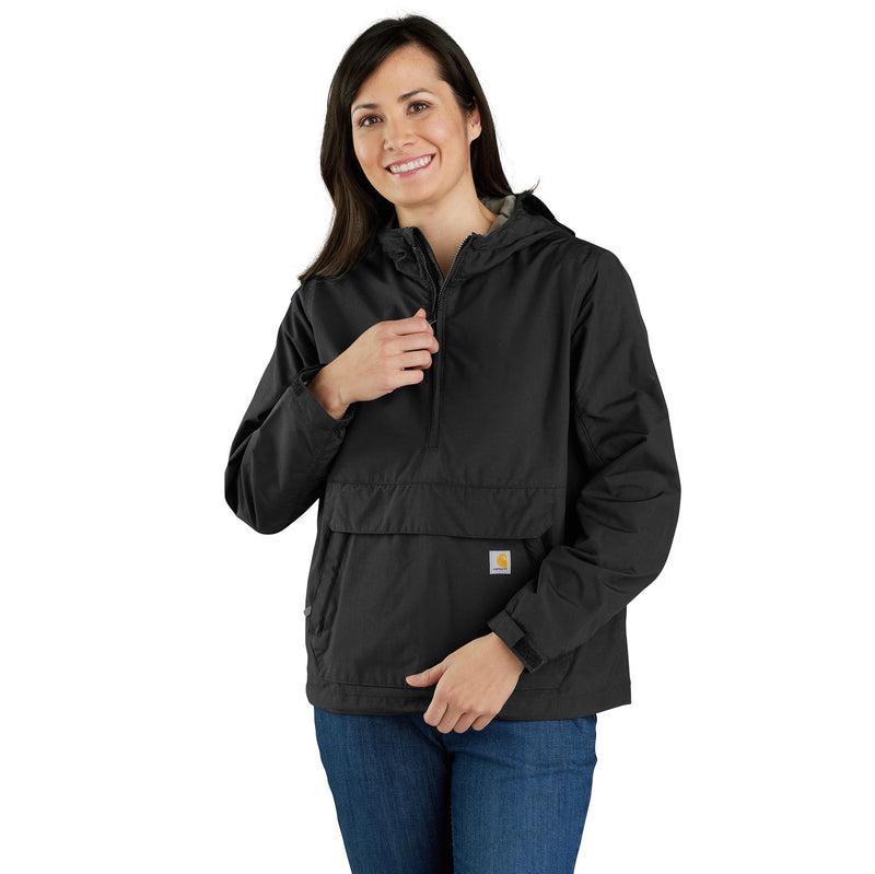 Load image into Gallery viewer, Women&#39;s Carhartt Packable Anorak Jacket - Black
