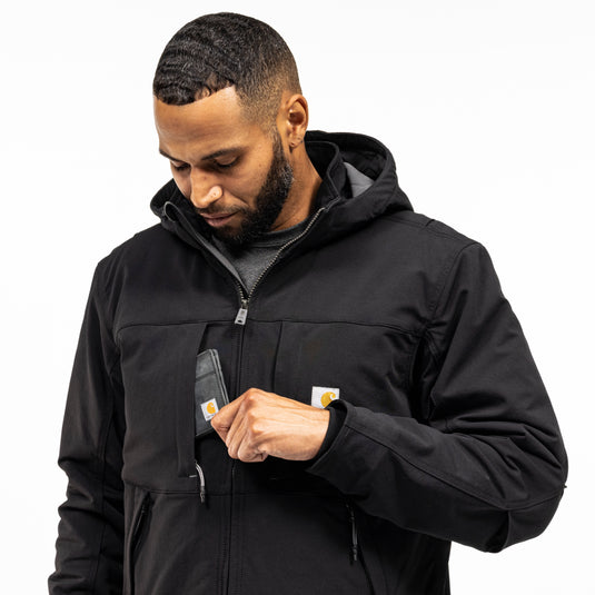 Carhartt sherpa lined hooded jacket hotsell
