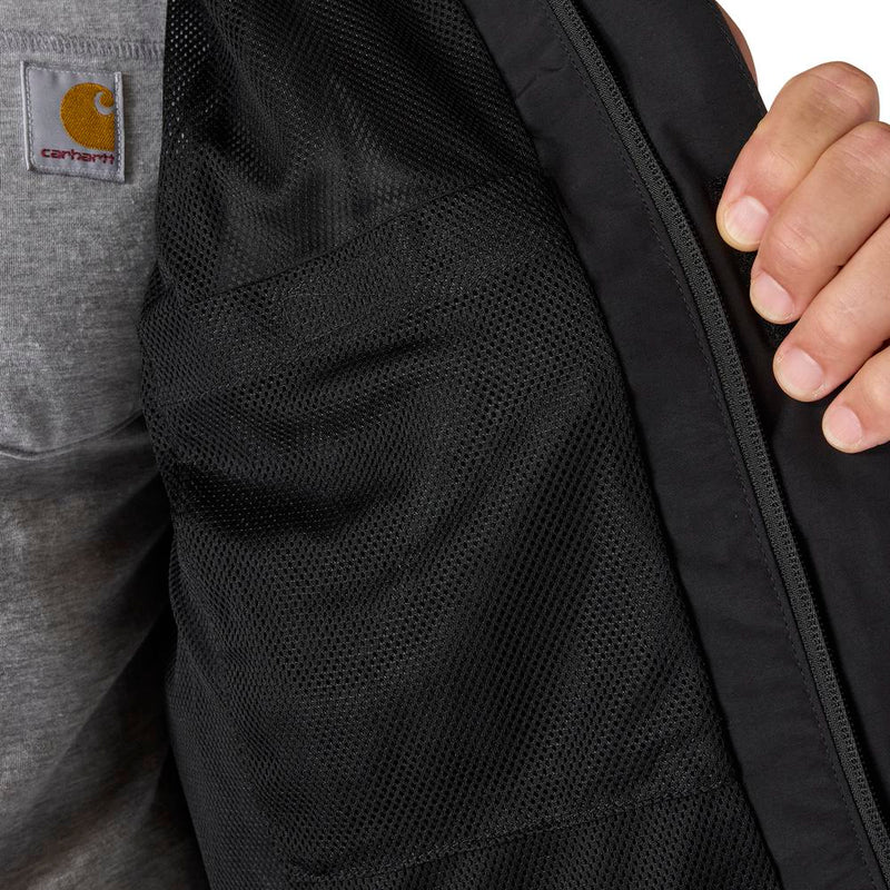 Load image into Gallery viewer, Carhartt OJ6434 Storm Defender LW Jacket - Black - Inside Lining
