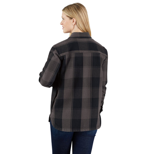 Women's Carhartt Loose Fit Twill Shirt Jac - Black - Back