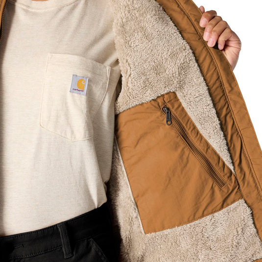 Carhartt OJ6486 W Rockford Jacket - Carhartt Brown - Inside Lining