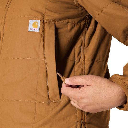 Carhartt OJ6486 W Rockford Jacket -  Carhartt Brown - Side Pocket
