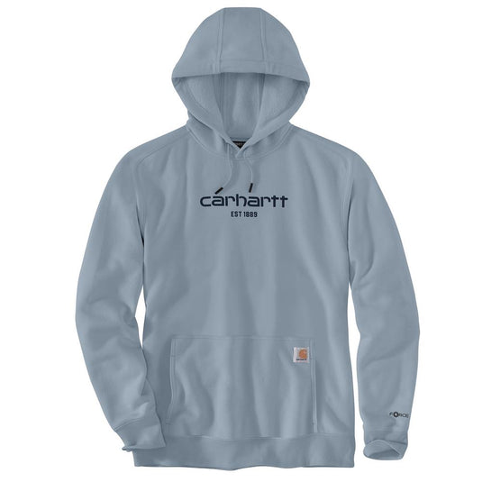 Carhartt TS5569 Force Logo Hoodie - Neptune - Front