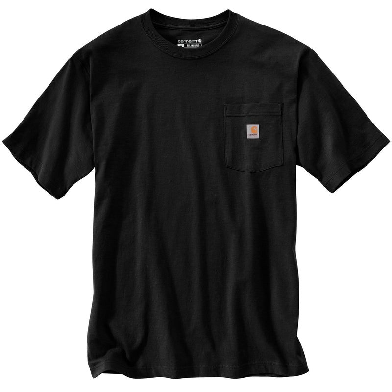 Load image into Gallery viewer, Carhartt TK6760 Short Sleeve C Pocket Tee - Black - Back
