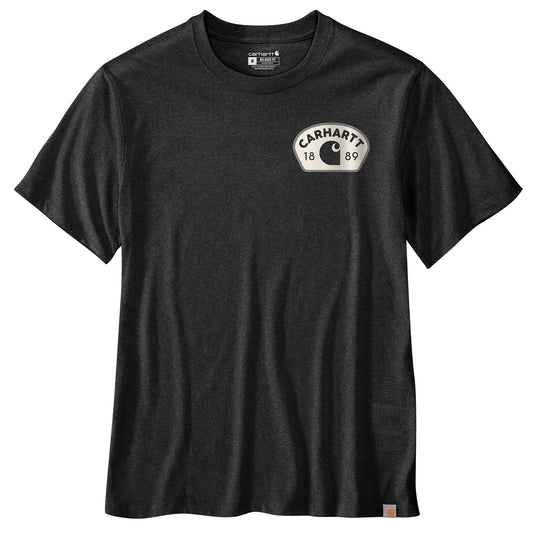 Carhartt TK6769 1889 Stamp Short Sleeve Tee - Carbon Heather - Front
