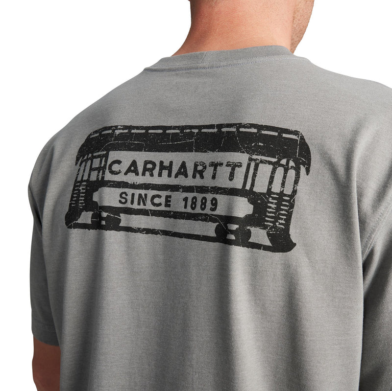 Load image into Gallery viewer, Carhartt TK6772 Short Sleeve Streetcar Tee - Weathered Ash Heather - Graphic
