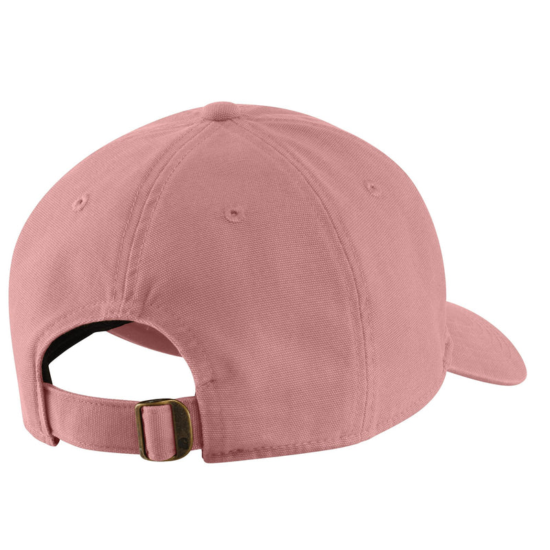 Load image into Gallery viewer, Adjustable back strap of the Women's AH6810-W cap in the rose tint pink color. 
