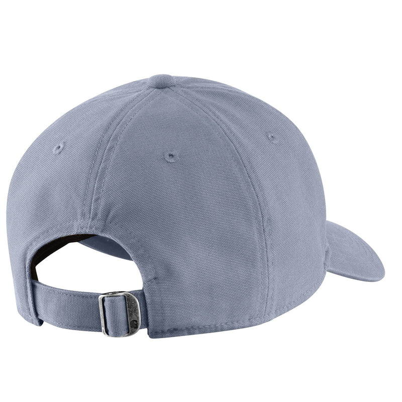 Load image into Gallery viewer, Adjustable back strap of the Women's AH6810-W cap in the blue grey color.
