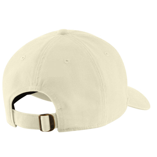 Adjustable back strap of the Women's AH6810-W cap in the off white color. 