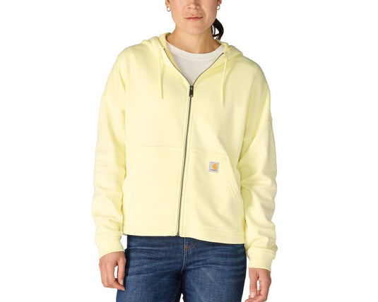 Carhartt W TS6837 Tencel Zip Hood Sweatshirt - Celestial Yellow