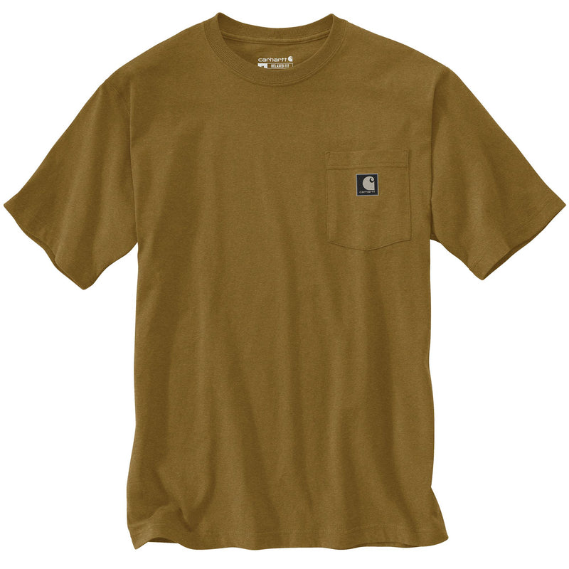 Load image into Gallery viewer, Carhartt TK6895 Short Sleeve Camo Pocket Tee - Golden Grass Heather - Front
