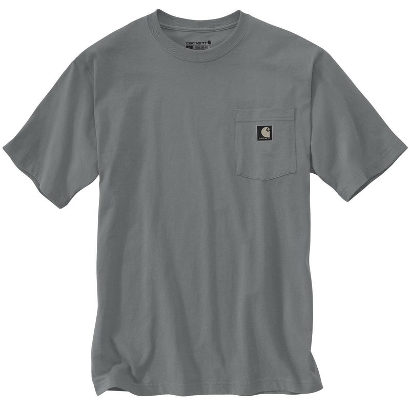 Load image into Gallery viewer, Carhartt TK6895 Short Sleeve Camo Pocket Tee - Weathered Ash Heather - Front
