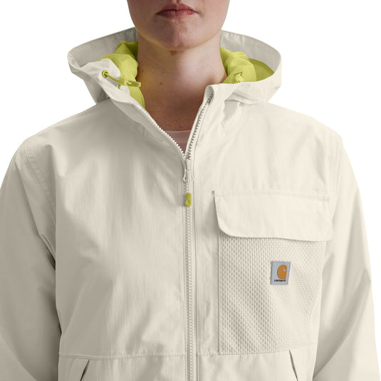 Women's Carhartt Packable Jacket - Chalk - Chest